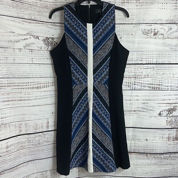 Adelyn Rae Dress Womens Size large sheath cotton Blend Sleeveless embroidered - Picture 3 of 13